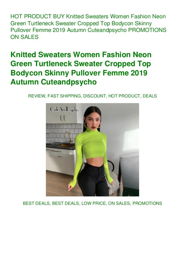 neon turtleneck crop top