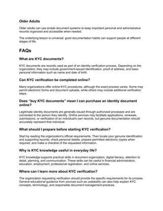 Complete Guide to Buying and Understanding KYC Documents for ...