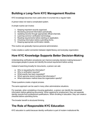 Complete Guide to Buying and Understanding KYC Documents for ...