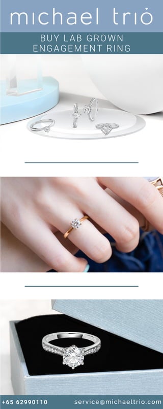 Buy lab grown engagement ring