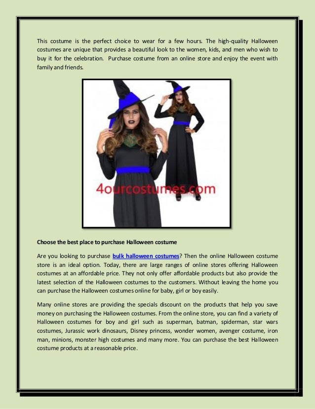 purchase halloween costumes