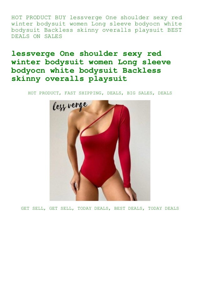 red and white bodysuit