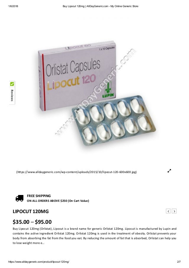 Generic orlistat 120mg