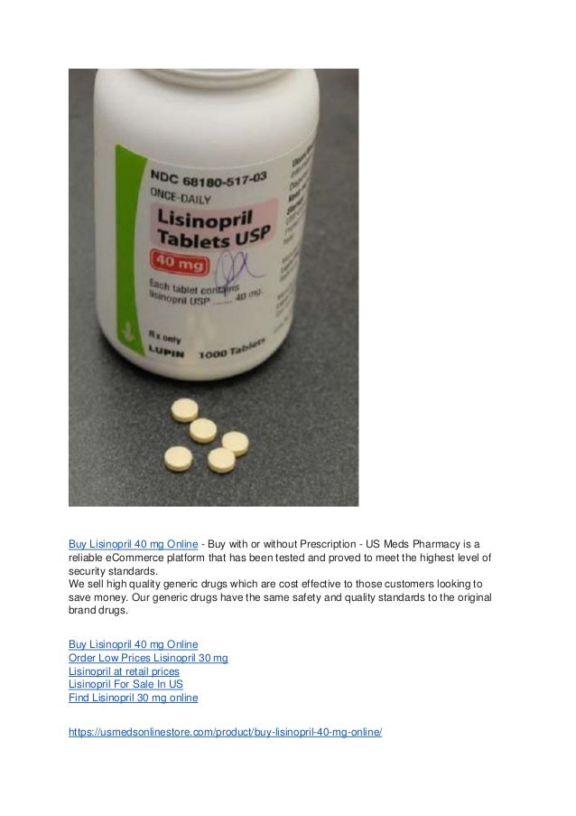 Lisinopril 40 Mg Tab