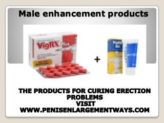 Male enhancement products
 