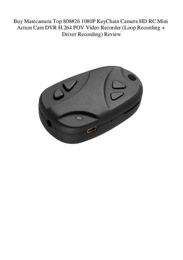 Buy Matecamera Top 80826 1080P KeyChain Camera HD RC Mini Action Cam