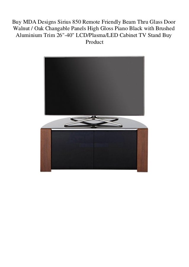 Buy MDA Designs Sirius 850 Remote Friendly Beam Thru Glass Door Walnut