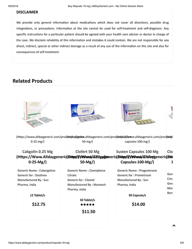 meprate 10 mg | PDF