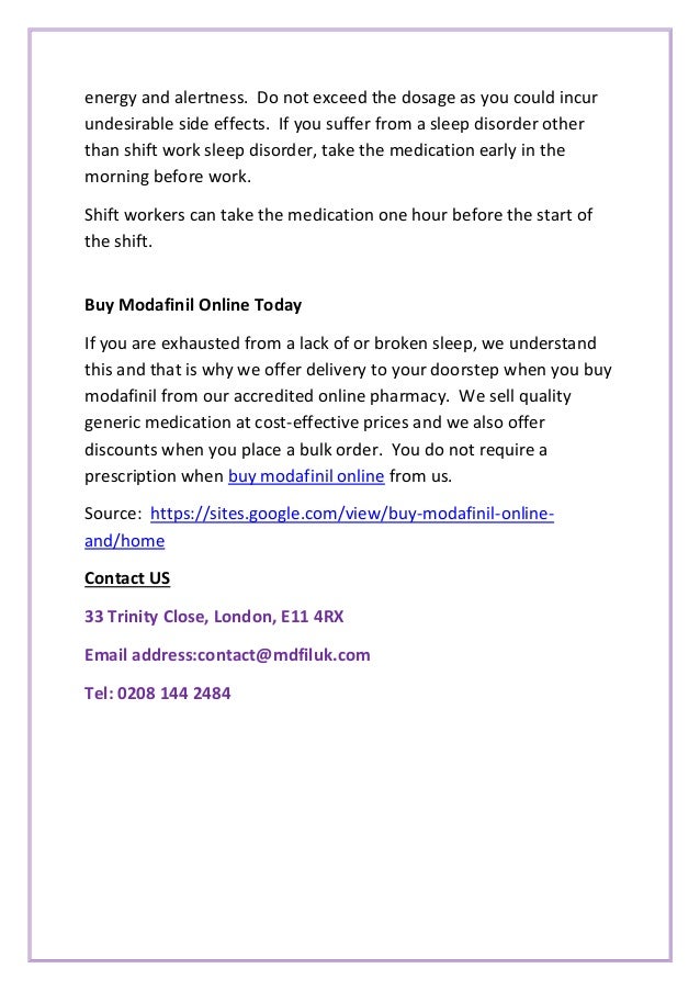 Modafinil london buy