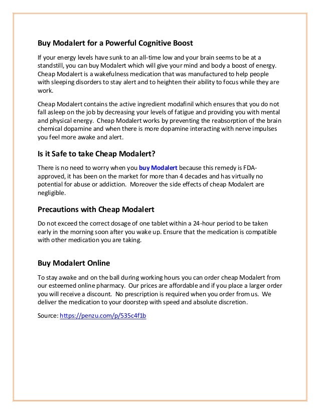 Buy Modalert No Prescription