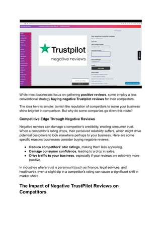 online reputation management trustpilot