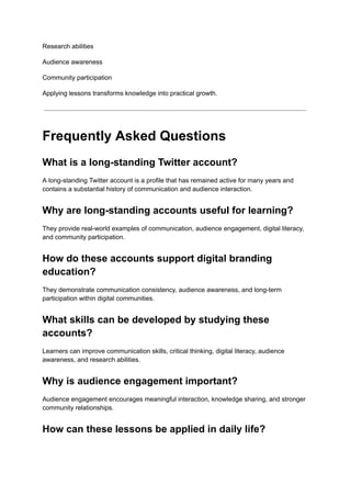 Leveraging Long-Standing Twitter Accounts for Digital Branding ...