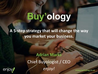 Buy’ology
A 5-step strategy that will change the way
you market your business.
Adrian Marks
Chief Buyologist / CEO
enjoy!
 
