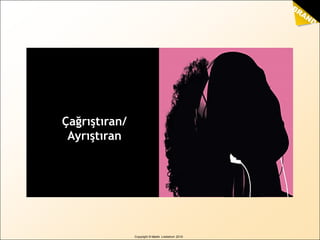 BRAND
sense
by Martin Lindstrom
Copyright © Martin Lindstrom 2010
Çağrıştıran/
Ayrıştıran
 