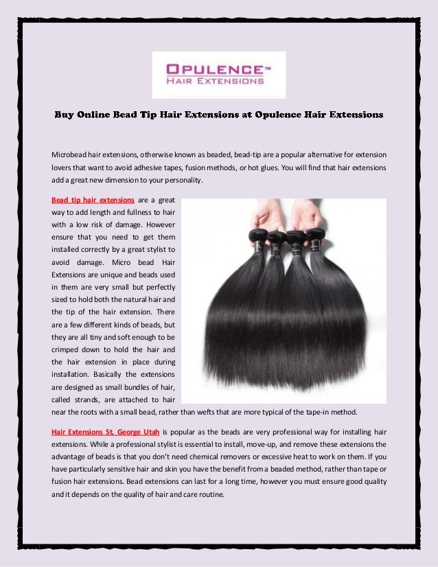 Buy Online Bead Tip Hair Extensions At Opulence Hair Extensions