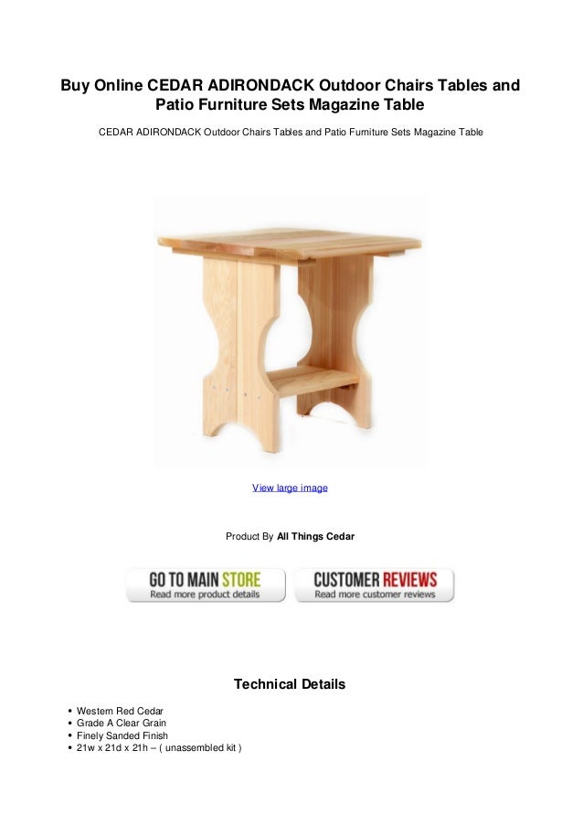 Buy online cedar adirondack outdoor chairs tables and ... Buy online cedar adirondack outdoor chairs tables and ...
