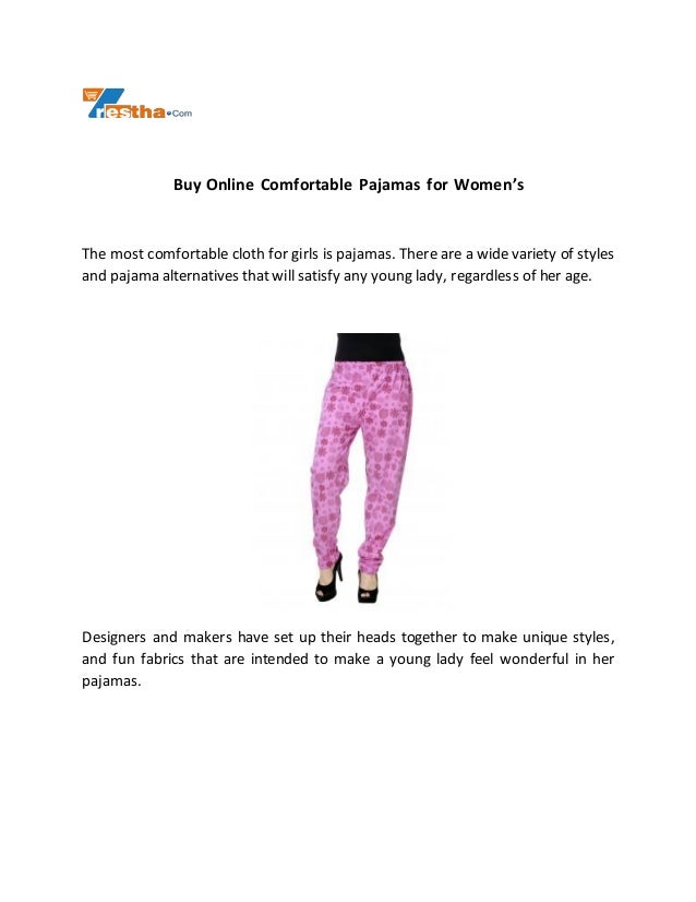 Buy Online Comfortable Pajamas For Women