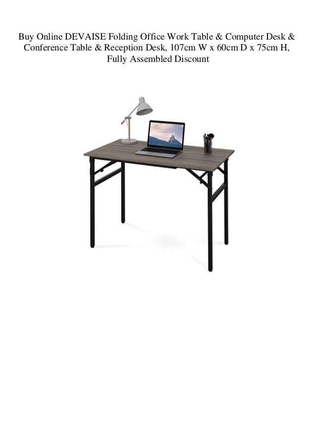 Buy Online Devaise Folding Office Work Table Computer Desk Confer
