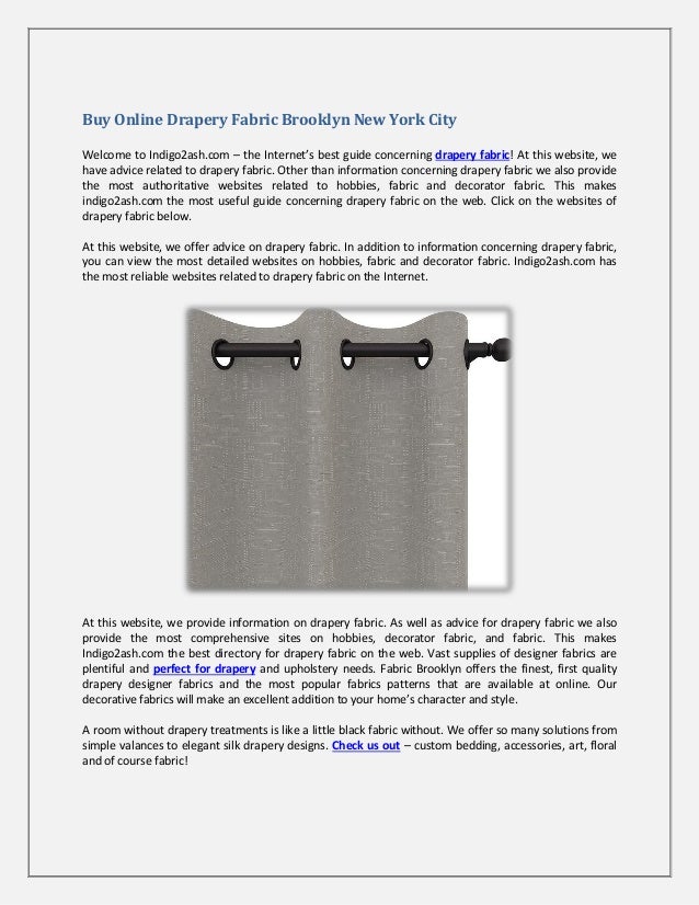 Buy Online Drapery Fabric Brooklyn New York City