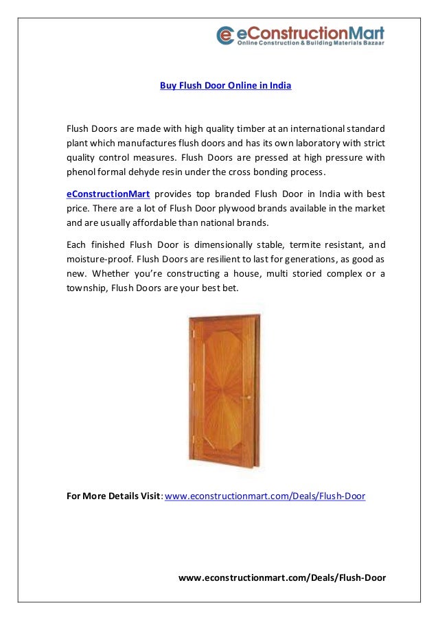 Buy Flush Door Online In India