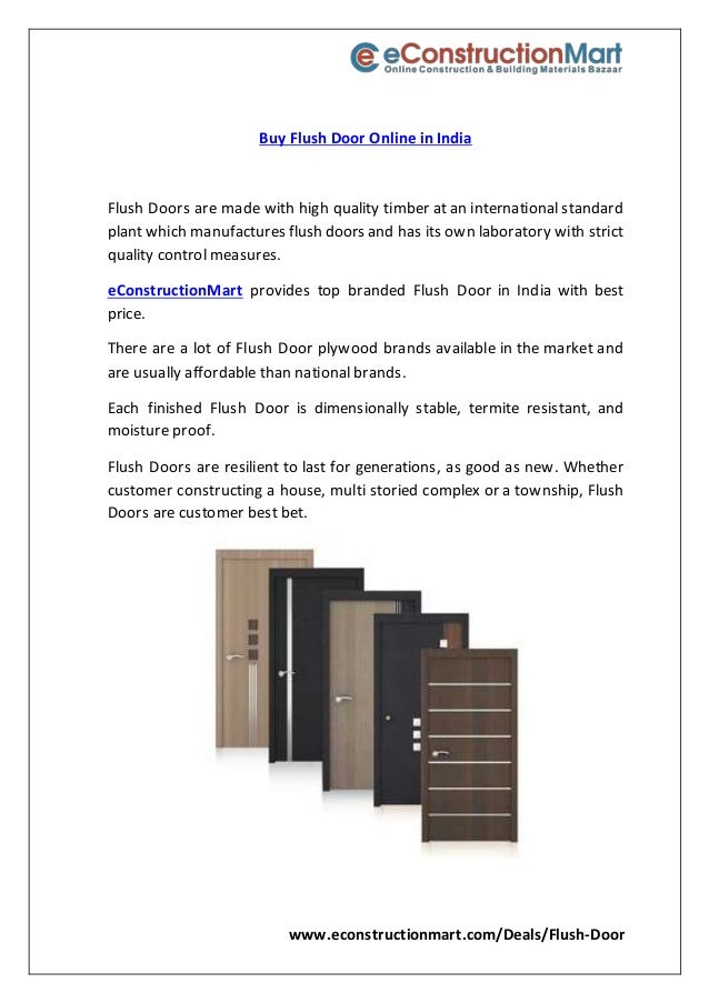 Buy Online Flush Door In India