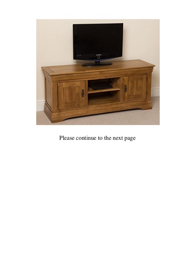 Buy Online French Rustic Solid Oak Widescreen Tv Cabinet Unit Dvd Hi