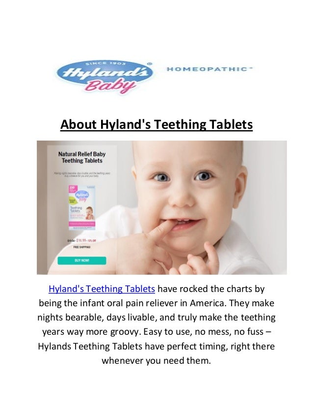 hyland's teething tablets 2019