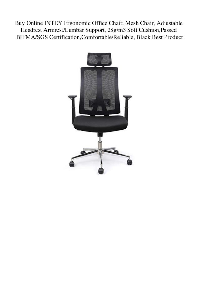 Buy Online Intey Ergonomic Office Chair Mesh Chair Adjustable Headr