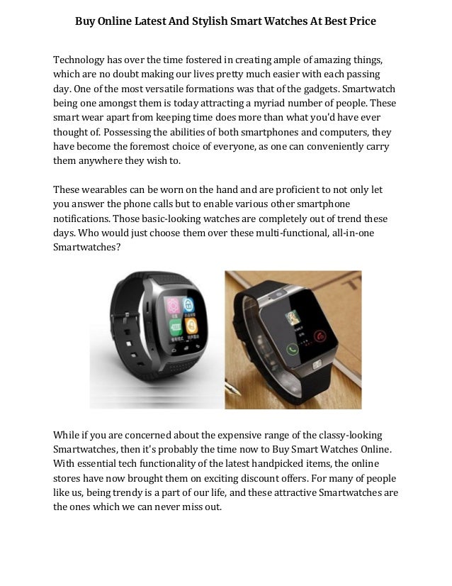 latest smart watch online