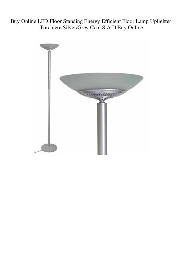 silver uplighter floor lamp