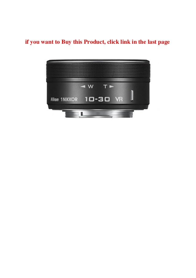 Buy Online Nikon 1 NIKKOR VR 10-30mm f3.5-5.6 PD Zoom Lens - Black Buy