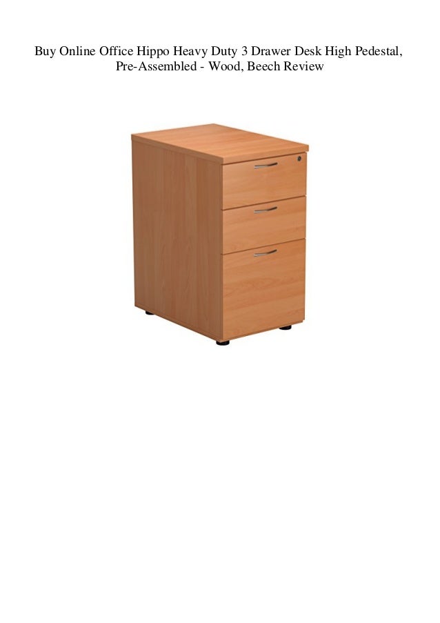 Oak Pre Assembled Office Hippo 4 Drawer Filing Cabinet Kitchen