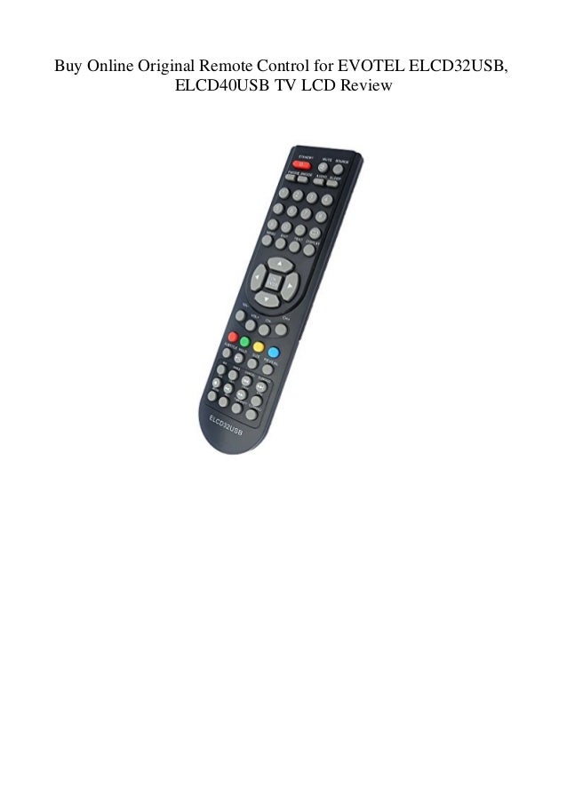 Buy Online Original Remote Control for EVOTEL ELCD32USB ELCD40USB TV…