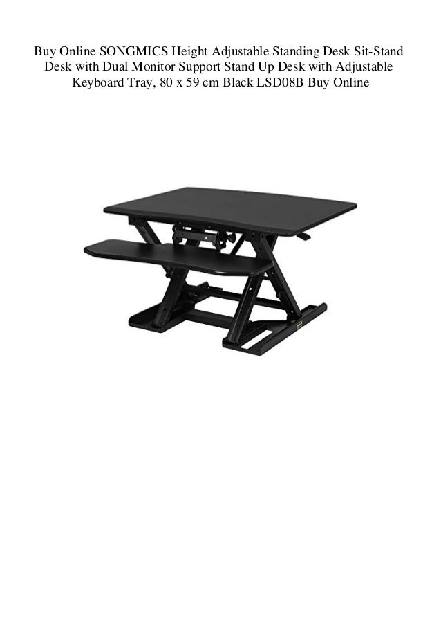 Buy Online Songmics Height Adjustable Standing Desk Sit Stand Desk Wi