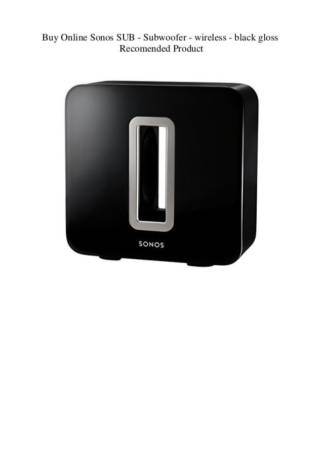 sonos sub gloss black