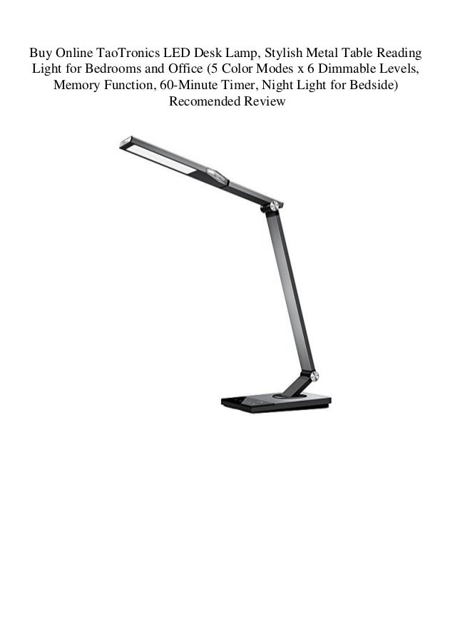 Buy Online Taotronics Led Desk Lamp Stylish Metal Table