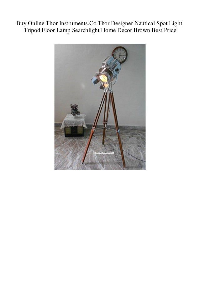 nautical searchlight tripod floor lamp