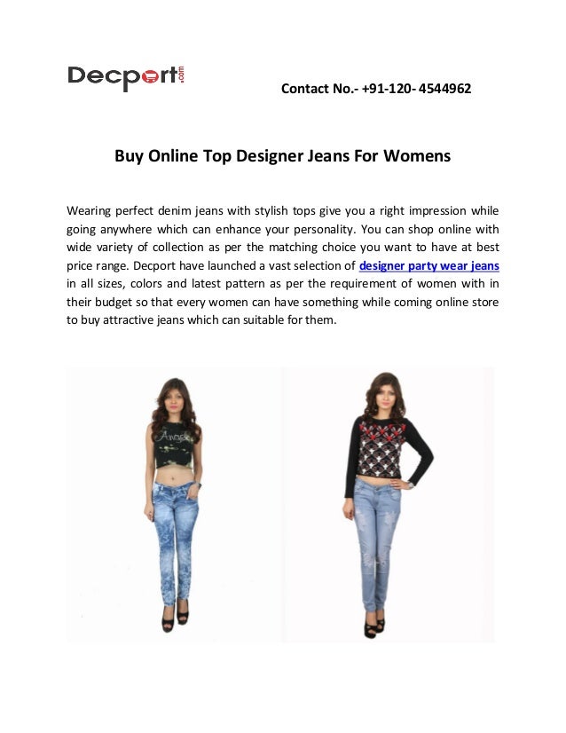 Buy Online Top Designer Jeans For Womens