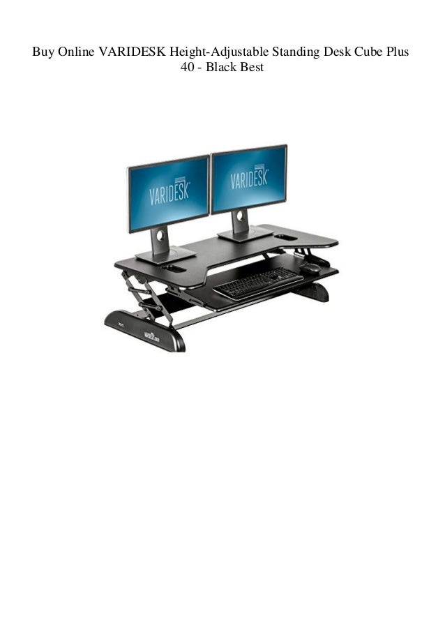 Buy Online Varidesk Height Adjustable Standing Desk Cube Plus 40 Bl