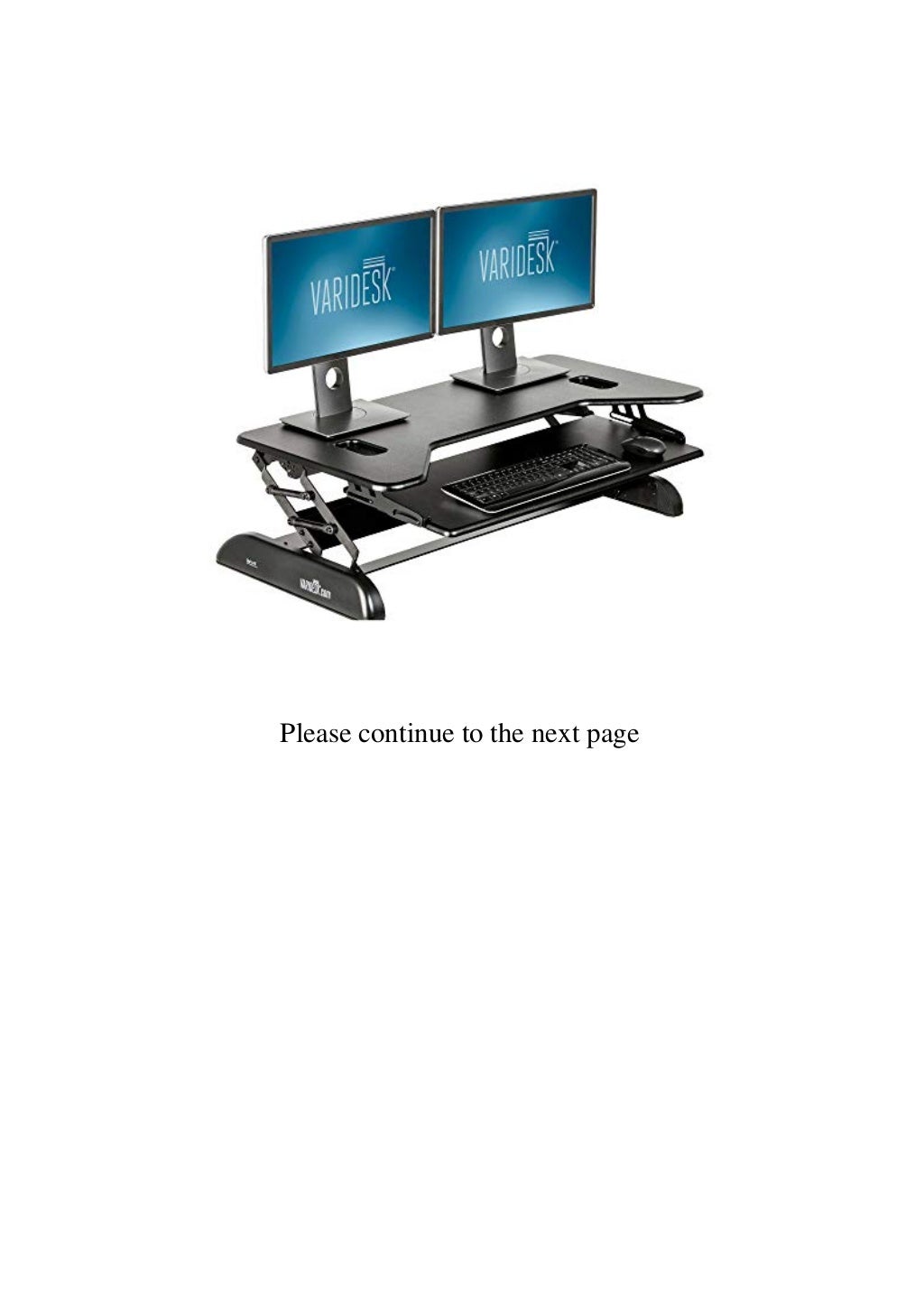 Buy Online VARIDESK HeightAdjustable Standing Desk Cube Plus 40