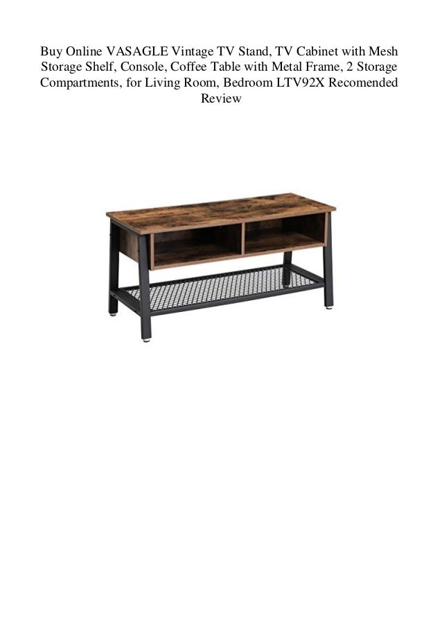 Buy Online Vasagle Vintage Tv Stand Tv Cabinet With Mesh Storage She