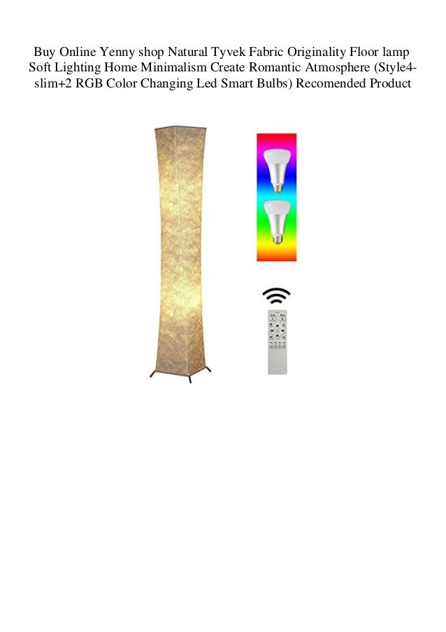 Buy Online Yenny Shop Natural Tyvek Fabric Originality Floor Lamp Sof