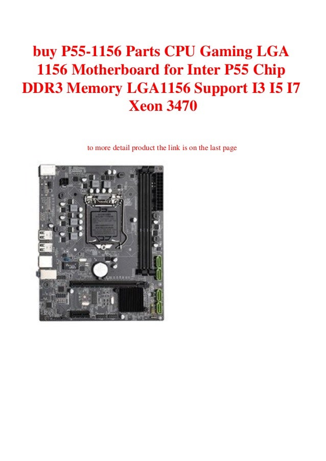 buy P551156 Parts CPU Gaming LGA 1156 Motherboard for Inter P55 Chip