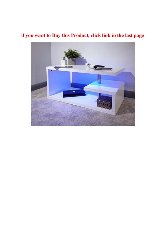 coffee table with lights