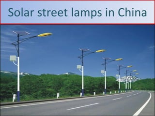 Solar street lamps in China

 