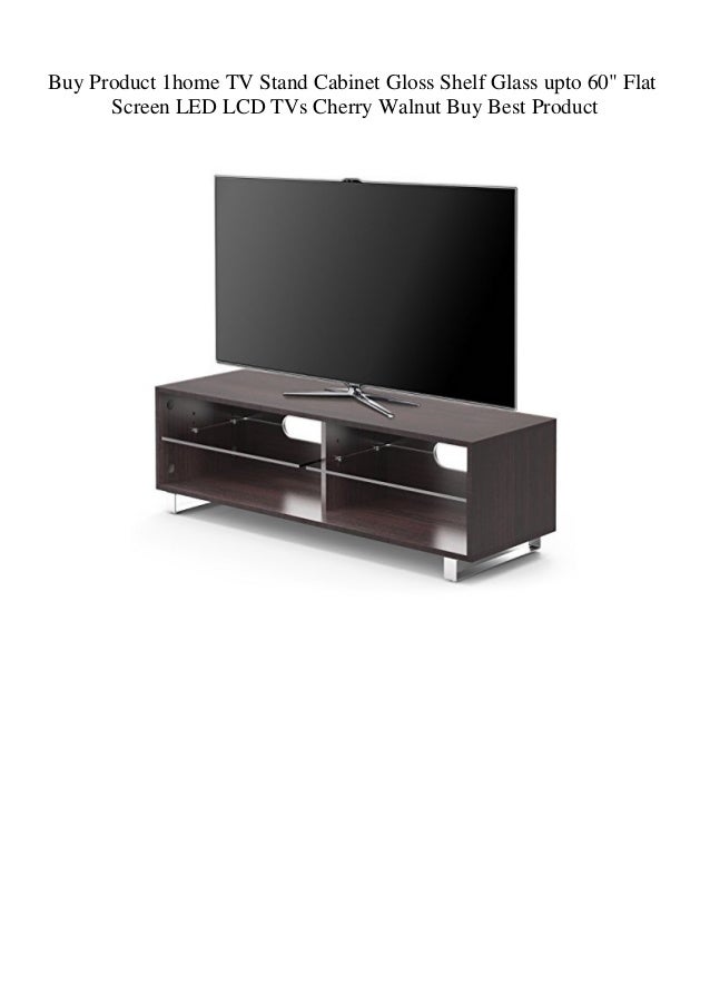 Buy Product 1home Tv Stand Cabinet Gloss Shelf Glass Upto 60 Flat Scr