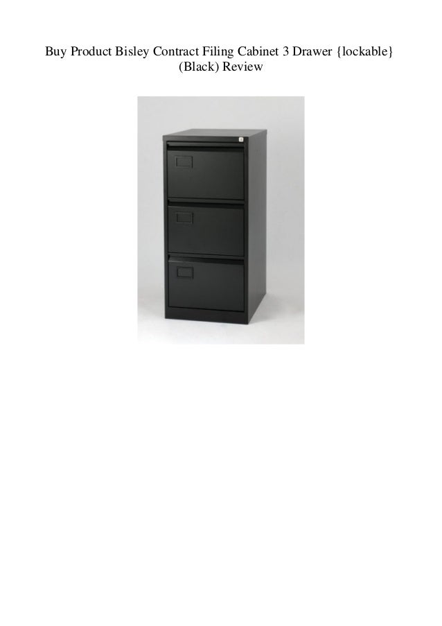 Buy Product Bisley Contract Filing Cabinet 3 Drawer Lockable Black