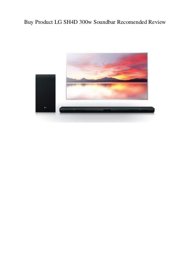 lg soundbar sh4d