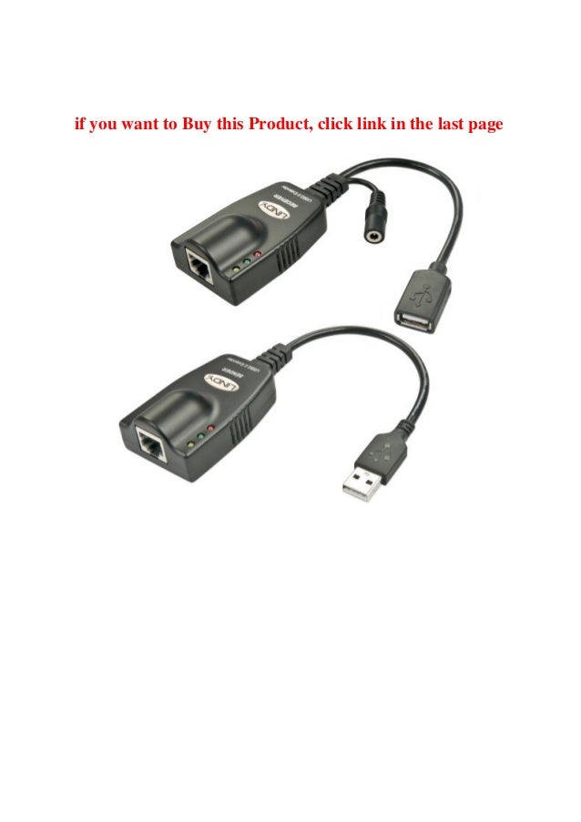 LINDY 100m USB 2.0 Cat.5 Extender