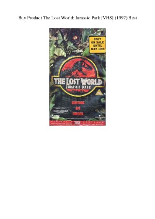 Buy Product The Lost World: Jurassic Park [VHS] (1997) Best
 